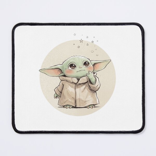Item preview, BABY YODA LOOKING AT STARS designed and sold by LIS AND MELIVERSO.