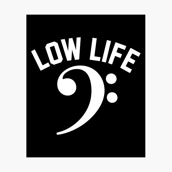 Item preview, Low Life Bass Clef Shirt for Deep Singers designed and sold by w1ckerman.
