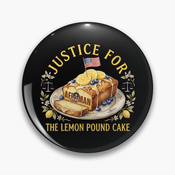Item preview, Justice For The Lemon Pound Cake Funny Retro Food Meme Design designed and sold by Daisy Grimes.