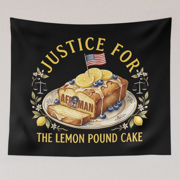 Item preview, Justice For The Lemon Pound Cake Funny Retro Food Meme Design designed and sold by Daisy Grimes.