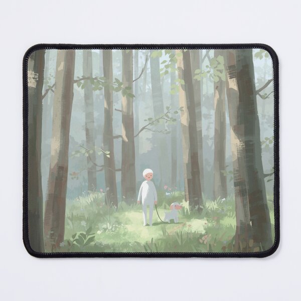 Item preview, Quiet Forest Scene with Child and Dog designed and sold by TinyWarmThing.