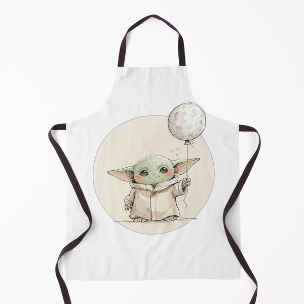 Item preview, BABY YODA WITH MOON BALLOON designed and sold by LIS AND MELIVERSO.