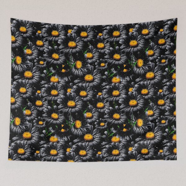 Item preview, Black Daisy Gothic Flower  designed and sold by PatternTitan.