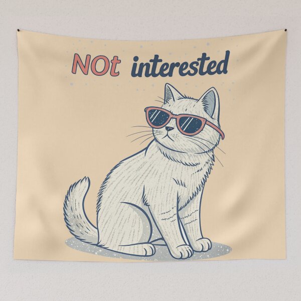 Item preview, Not Interested Cat – Pass designed and sold by Artiviose.
