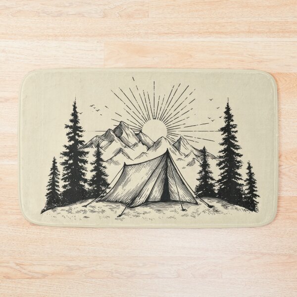 Item preview, Camping under the sun in nature designed and sold by anytka.