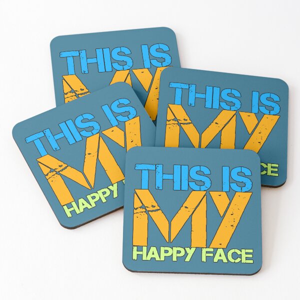 Item preview, “This Is My Happy Face” sarcasm funny serious face gift ironic humor designed and sold by AstronautMerch.