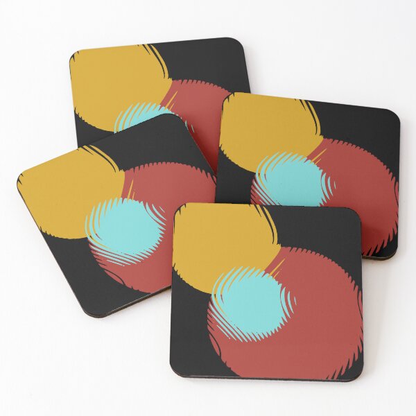 Item preview, Glitch Art style colored circles with a fluted glass effect 3 designed and sold by ZorianArt.