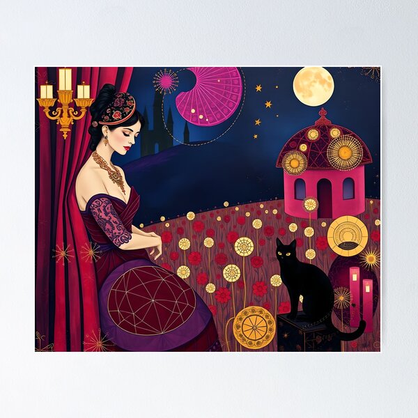 Item preview, The Illustration of Beautiful Lady in Luxurious Attire designed and sold by Pim-Crystal.
