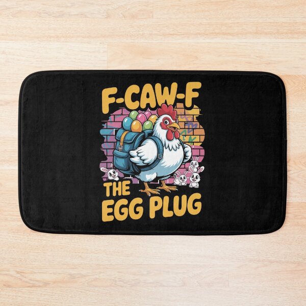 Item preview, F-Caw-F The Egg Plug Funny Easter Chicken Backpack T-Shirt V1 designed and sold by DarylWelsh2024.
