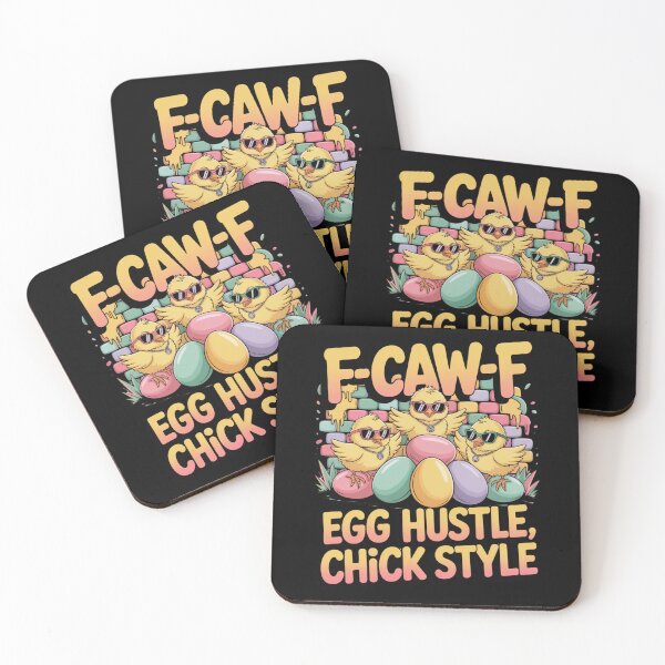 Item preview, F-Caw-F Egg Hustle Chick Style Funny Easter Baby Chick T-Shirt V1 designed and sold by DarylWelsh2024.
