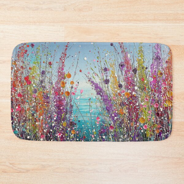 Item preview, Wildflower Meadow Burst Vibrant Textured Mixed Media Floral Art designed and sold by Rocky Mountain Artistry.