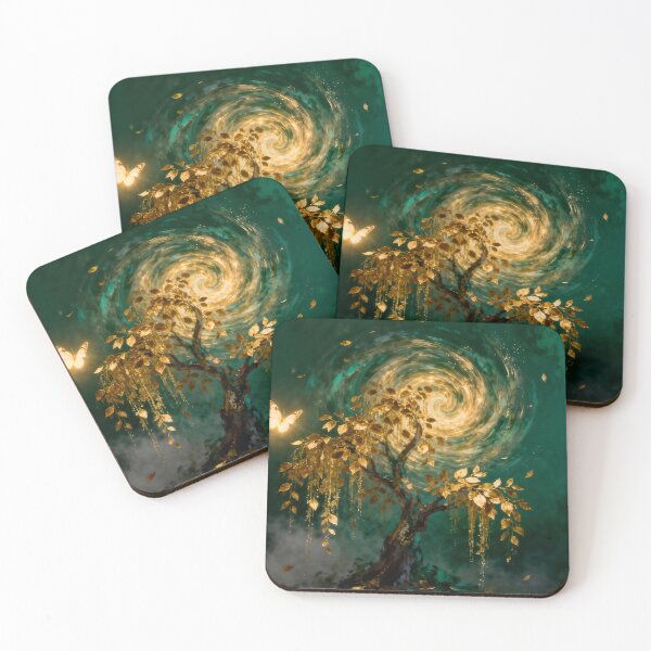Item preview, Golden leaves and a spinning vortex designed and sold by paulrommer.