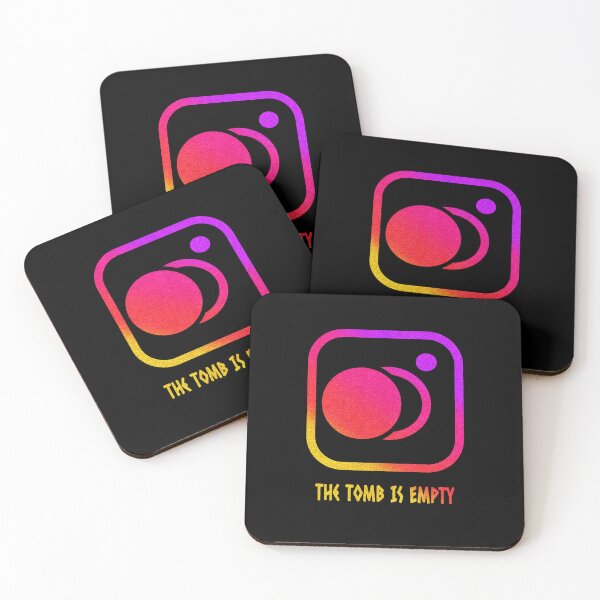 Item preview, Minimal Camera or instagram look alike - modern christian abstract Tomb is Empty | Matthew 28:6 Easter Christian Design | multi rainbow color designed and sold by ZechJohnRB.