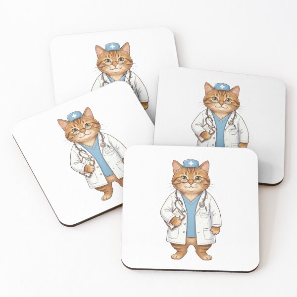Item preview,  Cute Cat Doctor designed and sold by SOUFIANE1991.