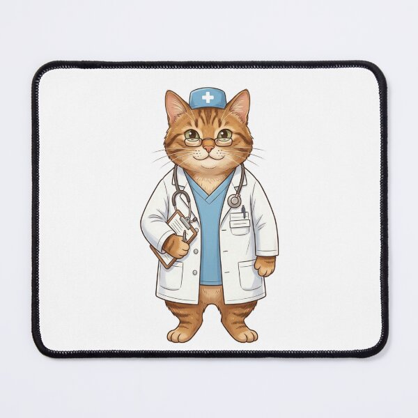Item preview, Cute Cat Doctor designed and sold by SOUFIANE1991.