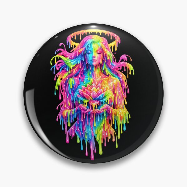 Item preview, Psychedelic Goddess with Lotus Bloom - Trippy Divinity designed and sold by SHHCreations.