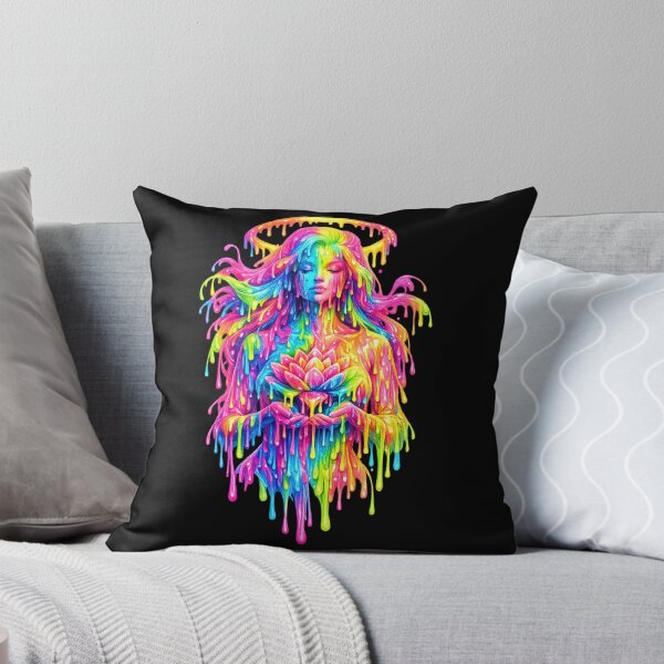 Item preview, Psychedelic Goddess with Lotus Bloom - Trippy Divinity designed and sold by SHHCreations.