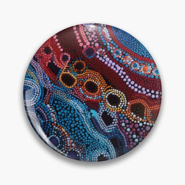 Item preview, Aboriginal Inspired Dot Art - Underwater Synthesis designed and sold by GrinGalore.