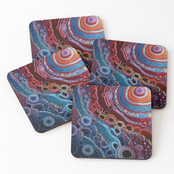 Item preview, Aboriginal Inspired Dot Art - Underwater Synthesis designed and sold by GrinGalore.