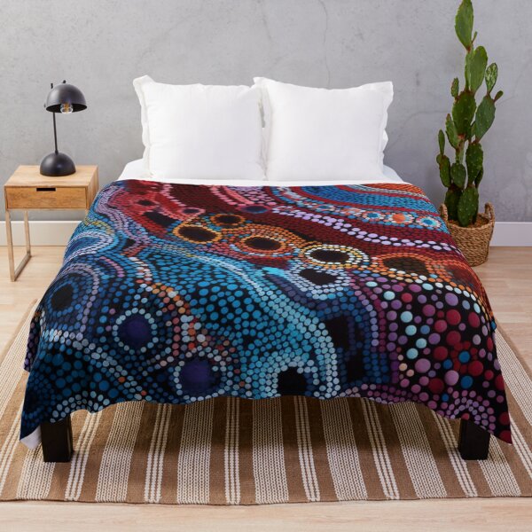 Item preview, Aboriginal Inspired Dot Art - Underwater Synthesis designed and sold by GrinGalore.