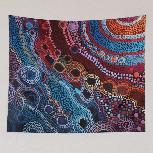 Item preview, Aboriginal Inspired Dot Art - Underwater Synthesis designed and sold by GrinGalore.