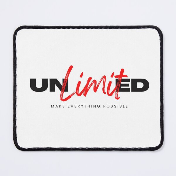 Item preview, Unlimited Mindset Typography Design designed and sold by ZeloraArt.