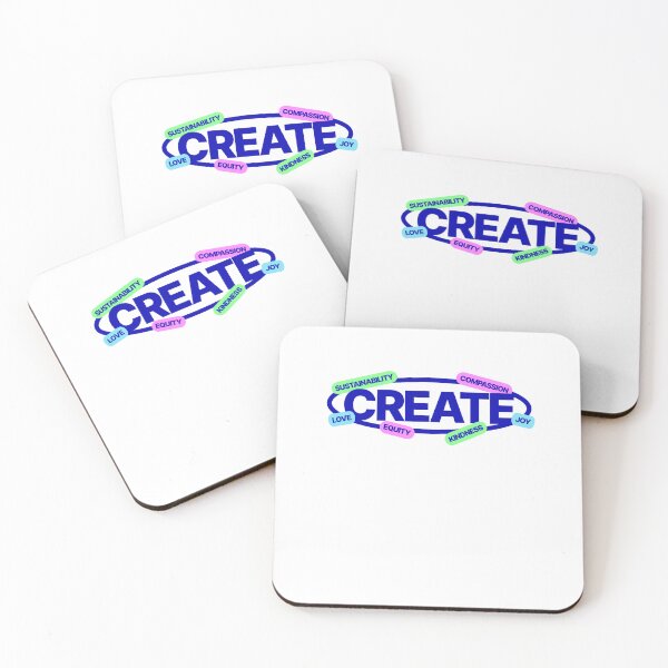 Item preview, Create Positivity Sticker | Kindness Love Joy Compassion Sustainability Quote Design designed and sold by Punjabink.