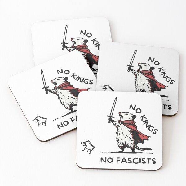 Item preview, No Kings No Fascists: Opossum Warrior Doodle meme No Kings Anti Trump Protest, Liberals designed and sold by toongstudio.