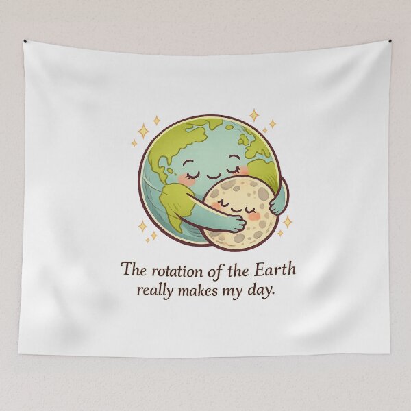 Item preview, The rotation of the Earth really makes my day designed and sold by LuveraxArt.