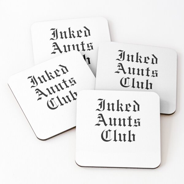 Item preview, Inked Aunts Club Tattooed Auntie Gothic Font designed and sold by snowry.