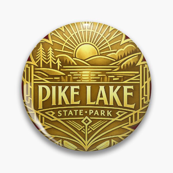 Item preview, Pike Lake State Park designed and sold by Broken Antler Designs .
