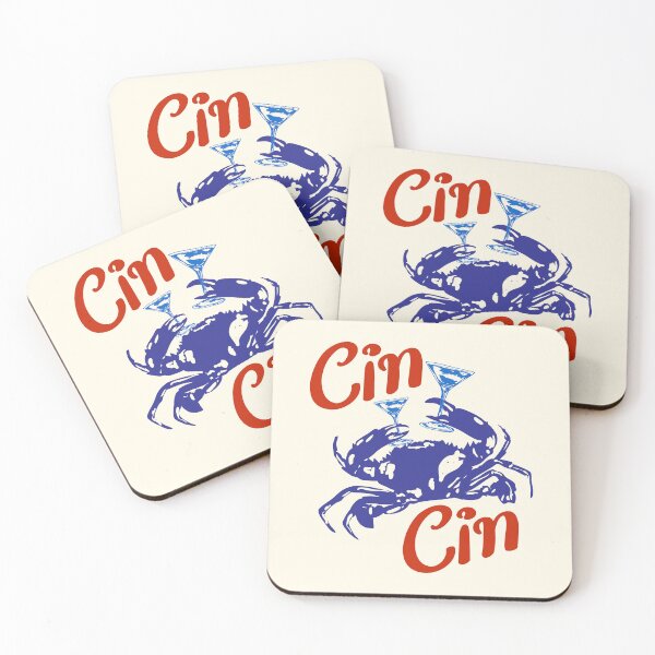 Item preview, Cin Cin Crab Martini Coastal Cocktail Retro designed and sold by MaiZephyr.