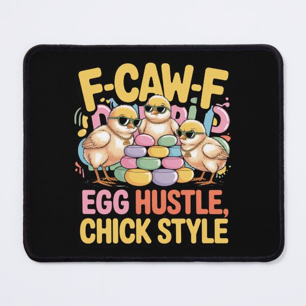 Item preview, F-Caw-F Egg Hustle Chick Style Funny Easter Baby Chick T-Shirt V3 designed and sold by DarylWelsh2024.