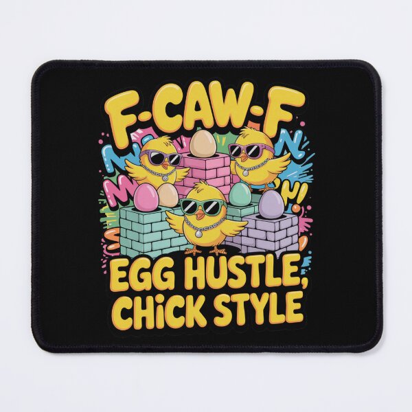 Item preview, F-Caw-F Egg Hustle Chick Style Funny Easter Baby Chick T-Shirt V6 designed and sold by DarylWelsh2024.