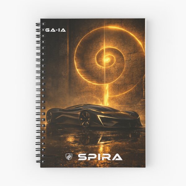 Item preview, SPIRA — Futuristic Car Poster, Fibonacci Car Art — GA-IA designed and sold by GAIAStudioArt.