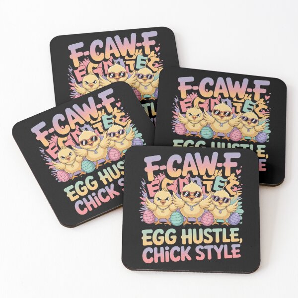 Item preview,  F-Caw-F Egg Hustle Chick Style Funny Easter Baby Chick T-Shirt V7 designed and sold by DarylWelsh2024.