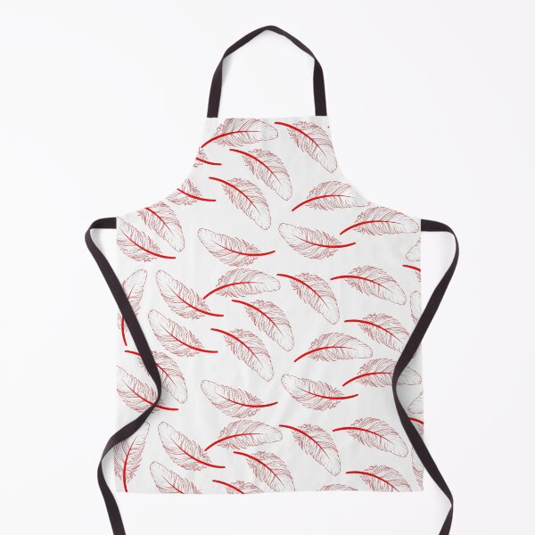 Item preview, Beautiful illustration featuring a pattern of red feathers against a white background. designed and sold by Giree07.