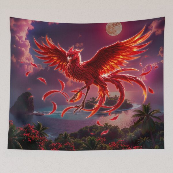 Item preview, Crimson Phoenix of the Moonlit Tide designed and sold by nicky2342.