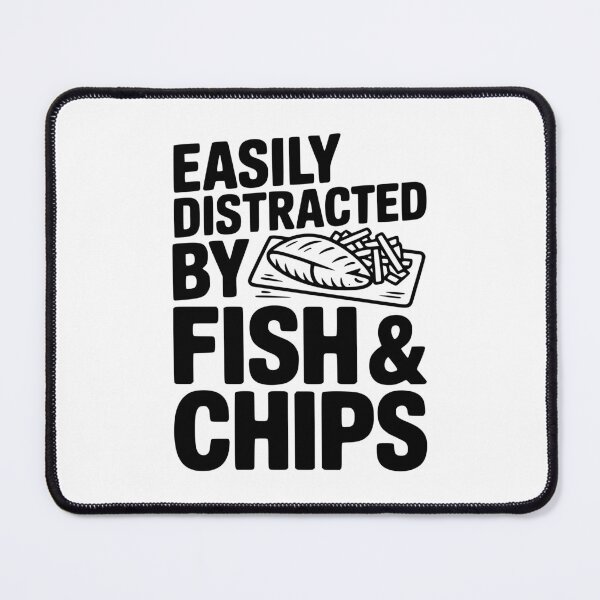 Item preview, Easily Distracted by Fish & Chips designed and sold by Frank Ring.