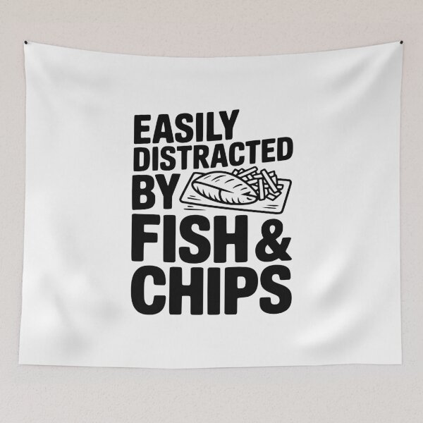 Item preview, Easily Distracted by Fish & Chips designed and sold by Frank Ring.