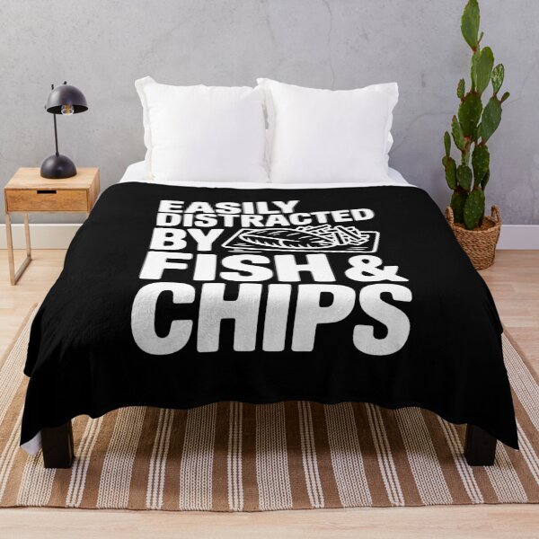 Item preview, Easily Distracted by Fish & Chips designed and sold by Frank Ring.