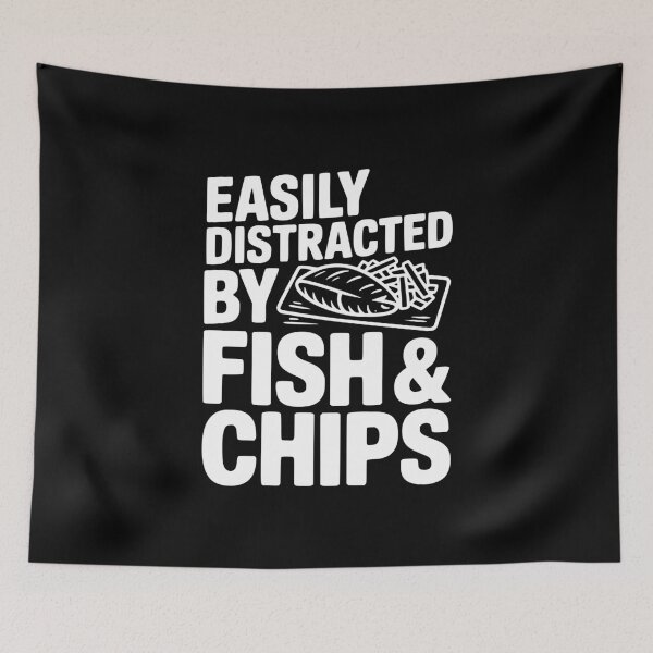 Item preview, Easily Distracted by Fish & Chips designed and sold by Frank Ring.