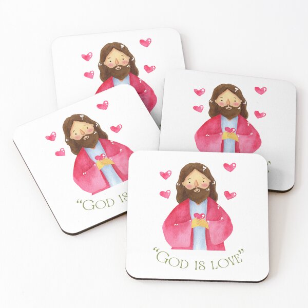 Item preview, Cute Jesus Illustration “God Is Love” designed and sold by Sberry8888.