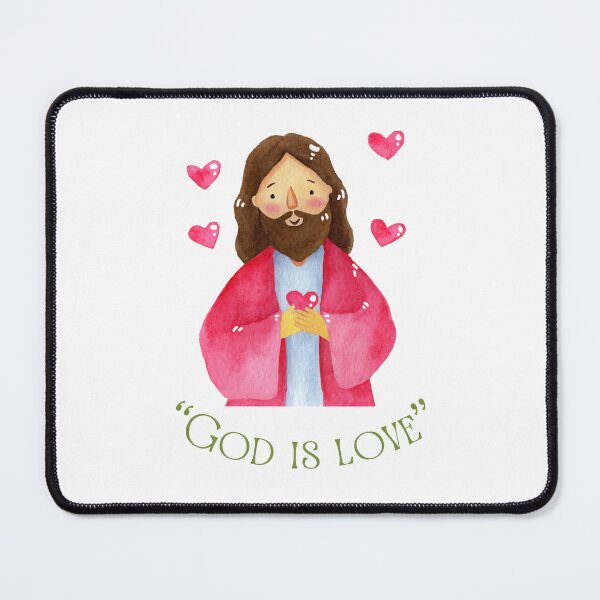 Item preview, Cute Jesus Illustration “God Is Love” designed and sold by Sberry8888.