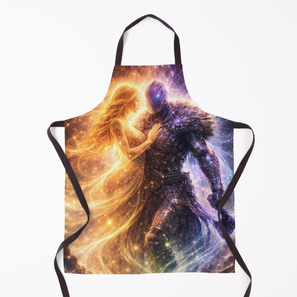 Item preview, Light Goddess Embrace Dark Warrior Cosmic Duel designed and sold by KnitOfShadoF.