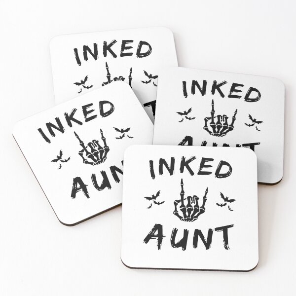 Item preview, Inked Aunt Skeleton Hand Bats Grunge Design designed and sold by snowry.