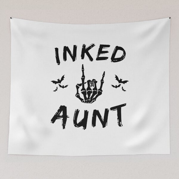 Item preview, Inked Aunt Skeleton Hand Bats Grunge Design designed and sold by snowry.