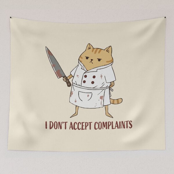Item preview, Cat Chef Knife I Don't Accept Complaints  designed and sold by Gkinoki.