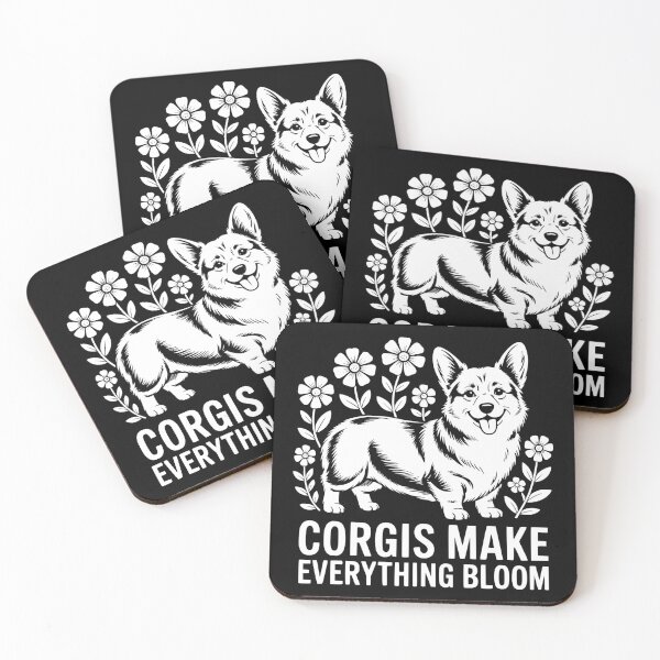Item preview, Corgis Make Everything Bloom designed and sold by theartfulaspie.