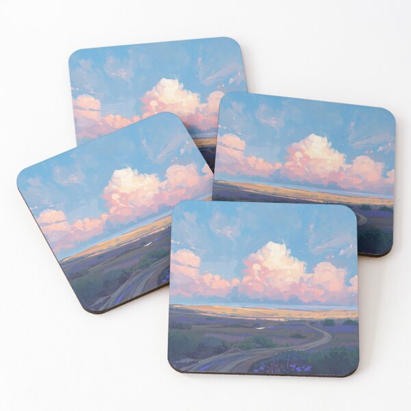 Item preview, Open Landscape with Dramatic Cloudy Sky designed and sold by TinyWarmThing.